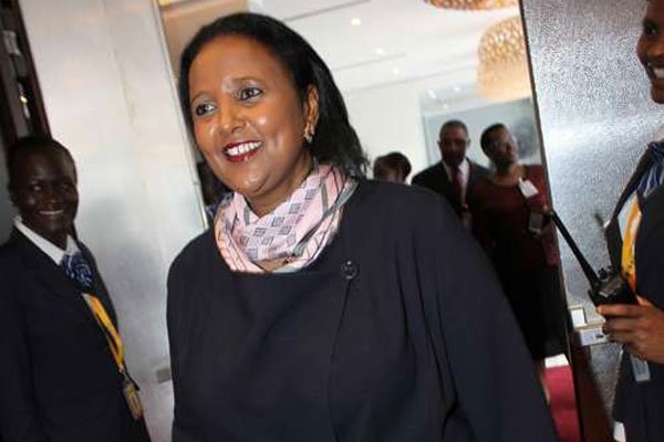 Amina Mohamed, the Cabinet Secretary for Foreign Affairs and International Trade, at Radisson Blu Hotel, Nairobi on May 6, 2016 for the 4th Retreat of the African Union Executive Council. PHOTO | ANTHONY OMUYA | NATION MEDIA GROUP